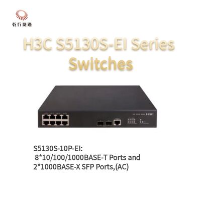 H3C S5130S-10P-EI سری سوئیچ های دسترسی گیگابیت پیشرفته، سوئیچ داده شبکه، تامین کنندگان سوئیچ شبکه مدیریت شده