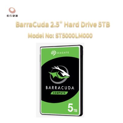 Seagate BarraCuda هارد دیسک 2.5" 5TB شماره مدل: ST5000LM000