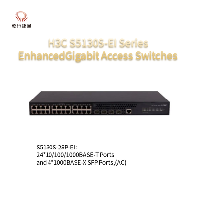 سوئیچ های دسترسی پیشرفته گیگابیتی سری H3C S5130S-EI S5130S-28P-EI-H1