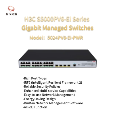 H3C S5000PV6-EI Series S5024PV6-EI-PWR  Gigabit Managed Switches