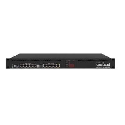 RB3011UiAS-RM 1 گیگابایت RAM Datacom خروجی PoE را در پورت 10 CPU 2x1.4GHz