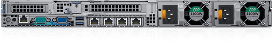 DDR4 2 Socket Storages Server Dell EMC PowerEdge R640 1U Rack Server
