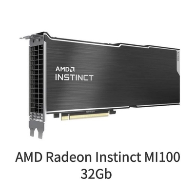 کارت گرافیک AMD Radeon Instinct Mi100 HBM2 32 گیگابایتی 1.2 گیگاهرتز 4096 بیتی