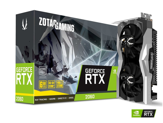 کارت گرافیک Geforce 14Gbps 6GB ZOTAC GAMING GeForce RTX 2060 Twin Fan