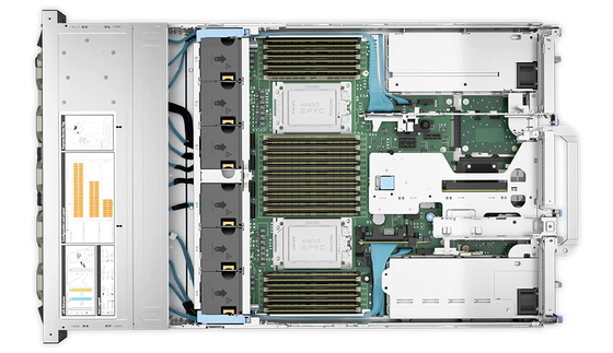 سرور رک DDR4 Poweredge R7525 بسیار سازگار