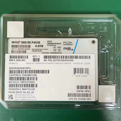 سرورهای Intel 4TB SSD DC P4510 2.5 U.2 NVMe PCIe SSDPE2KX040T8 SSDPE2KX040T801