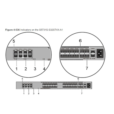 سوئیچ دیتاکام S5731S-H48T4XC-A، سوئیچ تک کارت Huawei 10g Sfp+