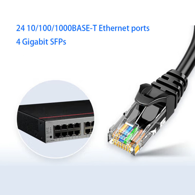 S5735S-L24T4S-QA2 Huawei Switch 24 پورت گیگابیت اترنات+4 پورت فیبر نوری گیگابیت