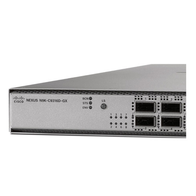 N9K-C9316D-GX سوئیچ های داتا کام با 16p 400/100G QSFP-DD RJ-45 SFP 4 هسته CPU 128GB SSD