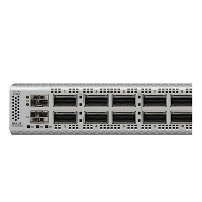 N9K-C9332D-GX2B cisco 10 گیگابیت سوئیچ اترنت با 32p 400/100-Gbps پورت های QSFP-DD و 2p 1/10 پورت های SFP +