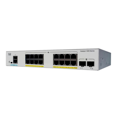 سیسکو C1000-16P-2G-L گیگابیت لایه 2 شبکه مدیریت شده شرکت سوئیچ 16 پورت RJ45 PoE + 2SFP اپلیک اپتیکال 120W
