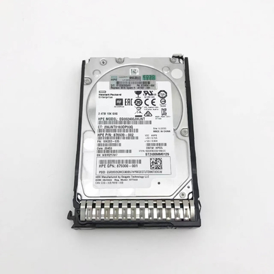اصلی 881457-B21 HPE 2.4TB SAS 12G Enterprise 10K SFF SC 512e DS HDD 881507-001 برای سرور HPE G8/G9/G10
