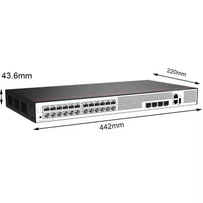 S5735S-L24T4X-A1 24 10/100/1000BASE-T پورت های اترنت 4 10 گیگابیت SFP+ سوئیچ دسترسی به منبع برق AC