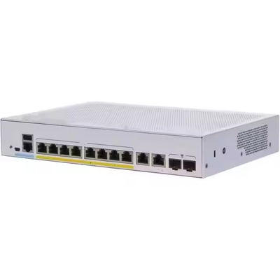 سری کسب و کار 350 سوئیچ مدیریت شده CBS350-8FP-E-2G-CN 10/100/1000 پورتهای PoE+ 60W بودجه برق 8 گیگابیت اترنات 2 SFP P