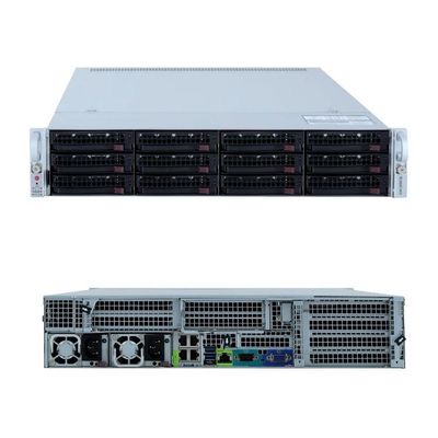 سرور داده نصب شده بر روی قفسه با پشتیبانی بالا با 24 × 2.5 ′′ Drive Bays و ذخیره سازی داخلی، سیستم ذخیره سازی فلش، سرور cpu XEON