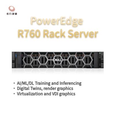 Dell PowerEdge R760 Rack Server مدل، سیستم ذخیره سازی فلش، سرور پردازنده XEON