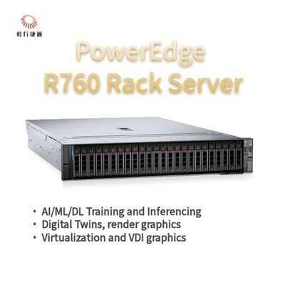 Dell PowerEdge R760 Rack Server مدل، سیستم ذخیره سازی فلش، سرور پردازنده XEON