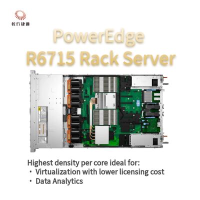 Dell PowerEdge R6715 Rack Server، سرور ذخیره سازی سفارشی، سرور دو طرفه