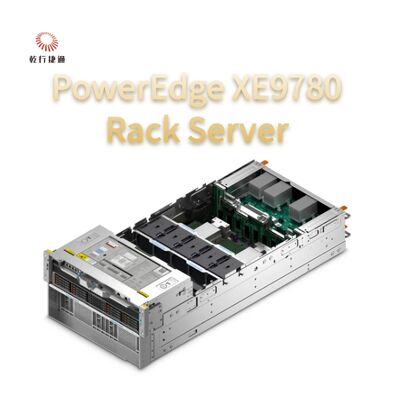 خادم رف PowerEdge XE9780 ساخته شده برای آموزش و استنتاج مدل هوش مصنوعی، سرورهای هوش مصنوعی با خنک‌کننده هوا، سرور ذخیره‌سازی سفارشی، سرور ۲ طرفه