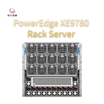 خادم رف PowerEdge XE9780 ساخته شده برای آموزش و استنتاج مدل هوش مصنوعی، سرورهای هوش مصنوعی با خنک‌کننده هوا، سرور ذخیره‌سازی سفارشی، سرور ۲ طرفه