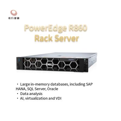 سرور رک PowerEdge R860 پردازنده Intel Xeon تامین کنندگان رک سرور 2u