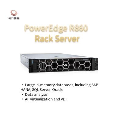 سرور رک PowerEdge R860 پردازنده Intel Xeon تامین کنندگان رک سرور 2u