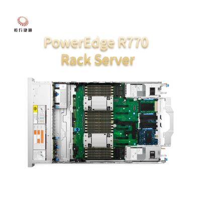 PowerEdge R770 2U دو سوکت سرور قفسه ای پردازنده های Intel Xeon 6