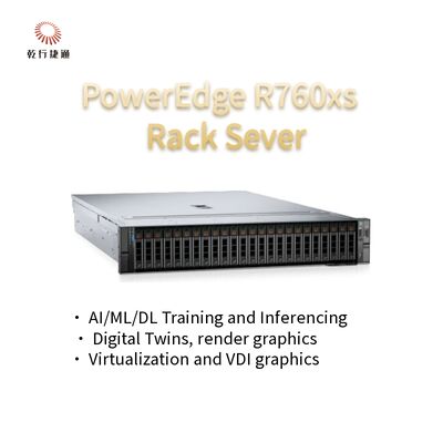 Poweredge R760 R760xs R760xa 2U Storage High Performance Computing Server 