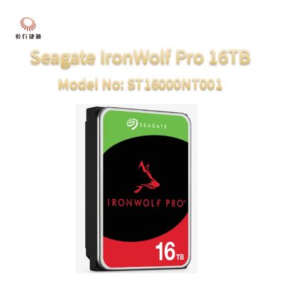 Seagate IronWolf Pro 16TB Model No: ST16000NT001
