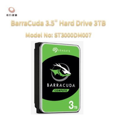 Seagate BarraCuda 3.5 " هارد دیسک 3TB شماره مدل: ST3000DM007