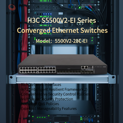 H3C S5500V2-EI سری S5500V2-28C-EI سوئیچ های اتریتن همگرا با عملکرد بالا